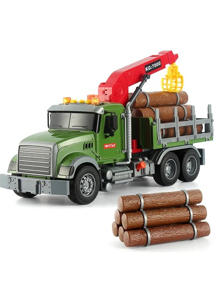 Işıklı ve Sesli Tomruk Kamyonu ve 2'si 1 Arada Çekici Oyun Seti - 3+ Yaşındaki Erkek Çocuklar Için Mükemmel, Nakliye Römorkları ve Taşıyıcı Çekici Kamyon Oyuncakları (Taşıyıcılar) (Yurt Dışından)