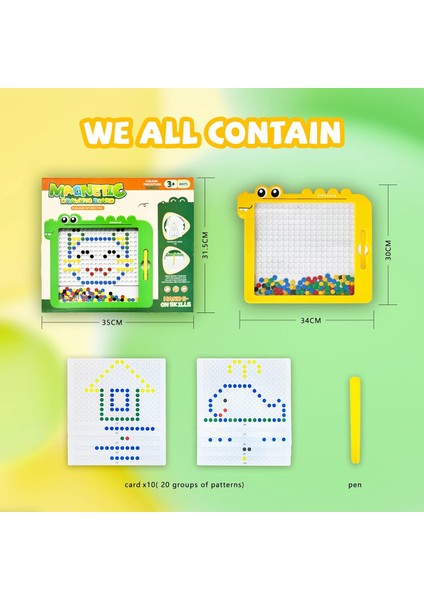 Funsure Manyetik Çizim Tahtası, Küçük Çocuklar Için Manyetik Kalem ve Boncuklu Büyük Çizim Tahtası, Çocuklar Için Montessori Okul Öncesi Eğitici Oyuncaklar Çizim Tahtası, 2 3 4 5 6 (Yurt Dışından) modelleri