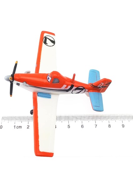 Uçaklar Yangın ve Kurtarma: No.7 Dusty Crophopper 1:55 Metal Döküm Eğitici Oyuncaklar Uçaklar Modeli (Yurt Dışından)