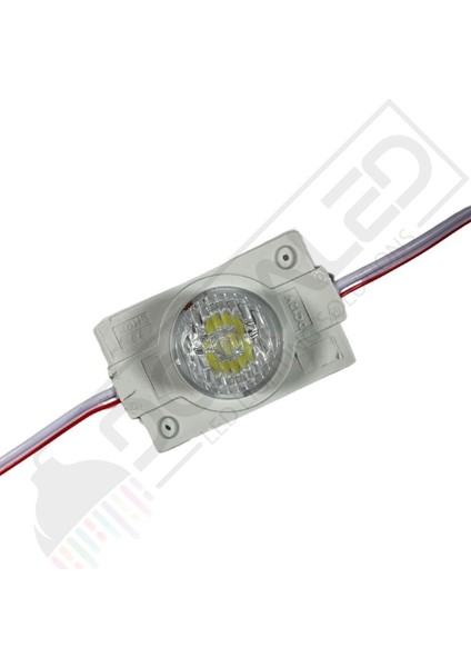 Dora Led 12 Volt Gün Işığı 1,5 Watt Tekli Lensli 3030 Reklamcı Modül IP65 (10 Adet)