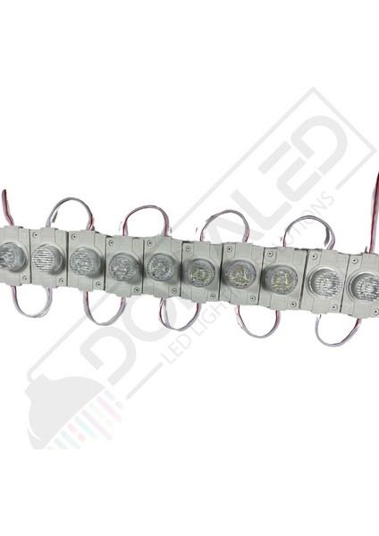 Dora Led 12 Volt Gün Işığı 1,5 Watt Tekli Lensli 3030 Reklamcı Modül IP65 (10 Adet)