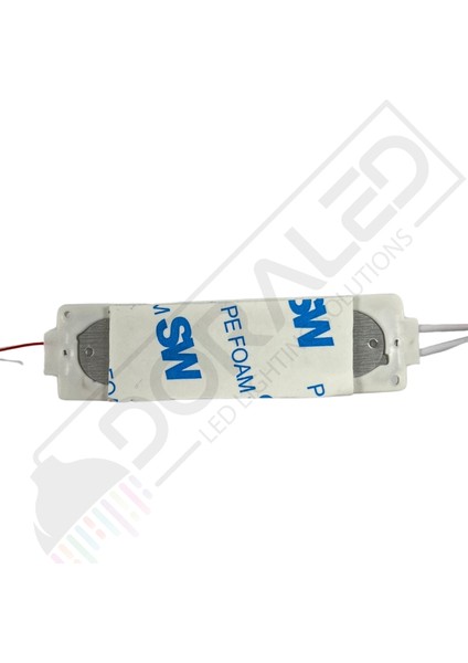 12 Volt Günışığı 3 Watt 3 Lü Lensli 3030 Reklamcı Modül 10 Adet
