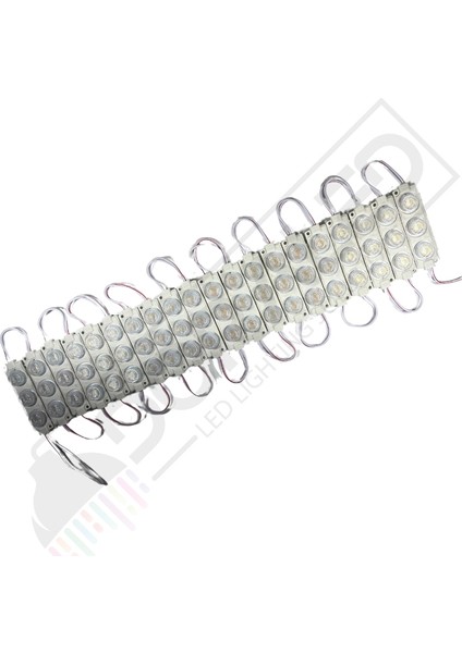 12 Volt Günışığı 3 Watt 3 Lü Lensli 3030 Reklamcı Modül 10 Adet