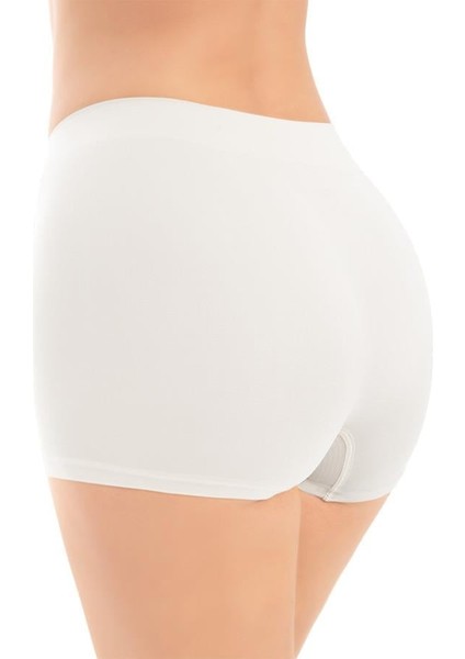 Kadın Beyaz Ultra-Rahat Seamless Boxer