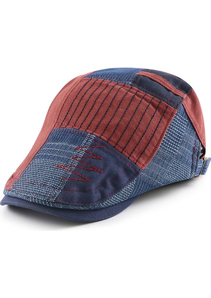 Kovboy Patchwork Renkli Blok Şapka (Yurt Dışından)