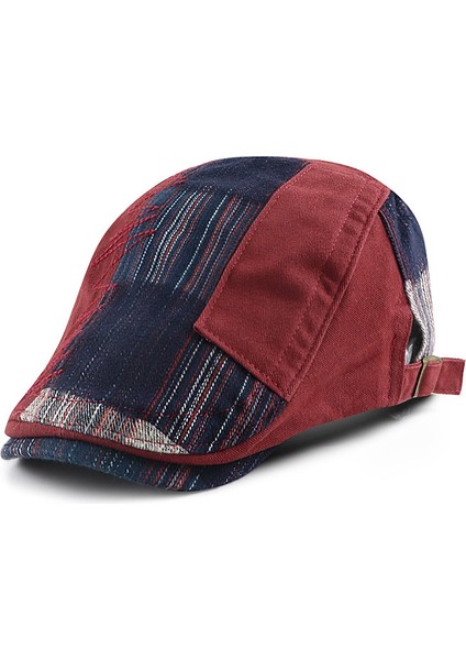 Kovboy Patchwork Renkli Blok Şapka (Yurt Dışından)