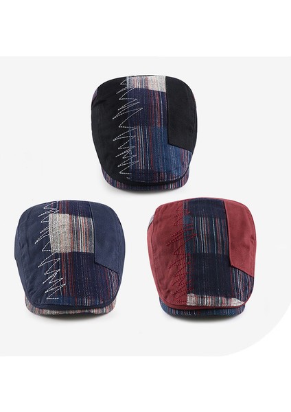 Kovboy Patchwork Renkli Blok Şapka (Yurt Dışından)
