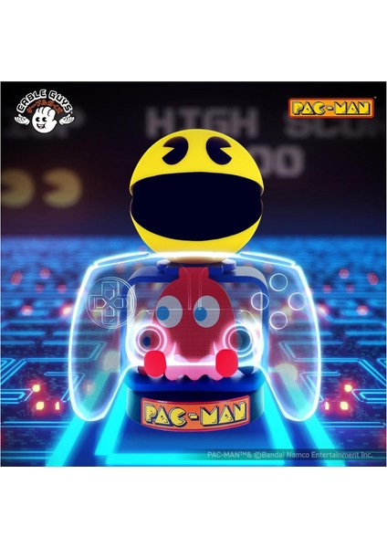 Cable Guys Bandai Pac-Man Dualsense Dualshock Oyun Kolu Tutucu Telefon Uyumlu Cable Guys Lisanslı Orijinal Pacman