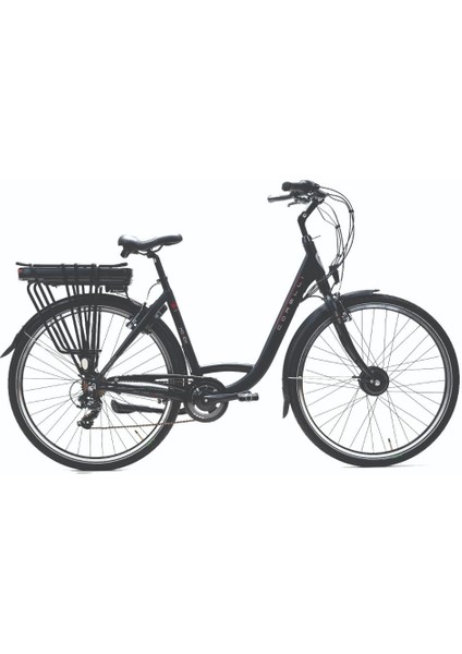 Moven 28 Elektrikli Şehir Bisikleti Burgundy Renk E-Bike