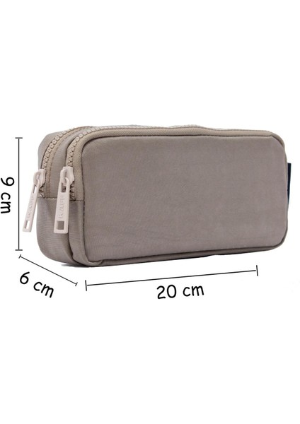 Nemo Bags Kalem Kutusu Büyük Kaff Yıkanabilir Kılinkıl Su Geçirmez Iki Gözlü Cepli Cüzdan Tipi Kalemlik