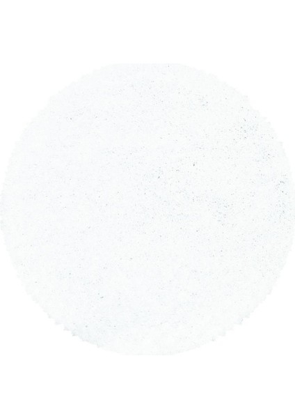 Yuvarlak Halı Yumuşak Yüksek Havlı 30 mm Shaggy Salon Halısı Düz Beyaz Renkli