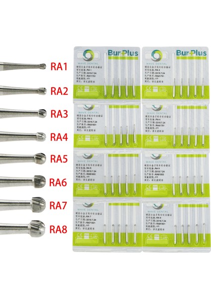 Ra1 Stili 5 Adet Dalga Diş Bursu Artı Tungsten Karbür Mandalı Burs Yuvarlak Matkap Ra Düşük Hız Ters Açı El Aleti (Yurt Dışından) fırsatları