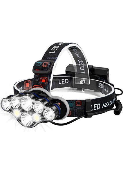 Far Şarj Edilebilir 8led USB Süper Parlak Dış Mekan Ipx4 Su Geçirmez (Yurt Dışından)