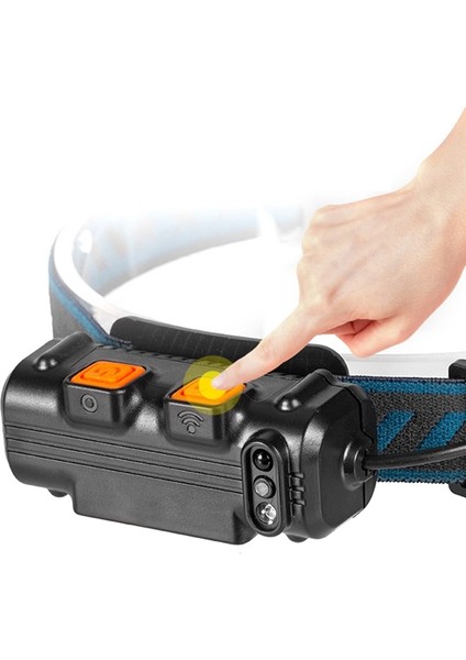 Quanbu C Tipi Şarj Sensörü Far LED Açık Gece Balıkçılık Koşu Yakınlaştırma Cob Projektör Far (Yurt Dışından) fiyatları