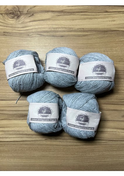 Cotton Ip 50 gr Örgü Ip Premium Amigurumi Ipi Punch (Panç) Baby Soft 5li