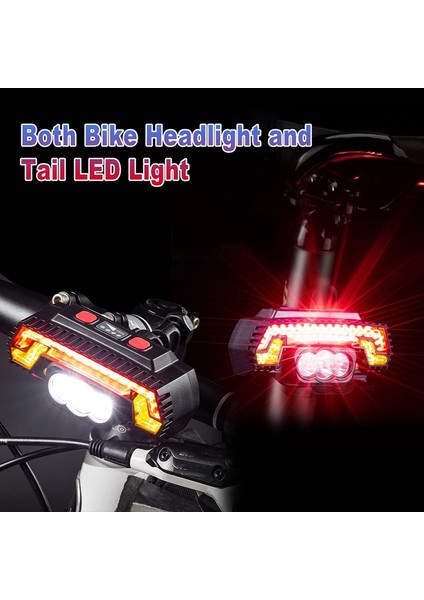 Çok Fonksiyonlu Ayarlanabilir Far, 3'ü 1 Arada Bisiklet Farı ve Tutuculu Kuyruk Lambası, USB Şarj Edilebilir Acil Durum Işığı (Yurt Dışından) fiyatları