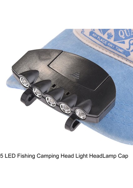 Klipsli Işık Pratik Kafa Lambası 5 LED Kafa Lambası Gece Balıkçılık Işığı (Yurt Dışından) fiyatları