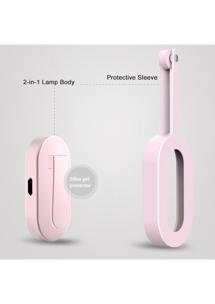 Innerneed Açık Kamp Sırt Çantası Bisiklet Uyarı Işıkları Güvenlik Asılı Lamba Pembe (Yurt Dışından) fiyatları