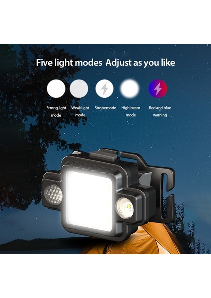 Cob USB Şarj Edilebilir Far Mini Taşınabilir Kafa El Feneri Dahili Pil ile LED Far Kamp Balıkçılık Farlar (Yurt Dışından) fiyatları