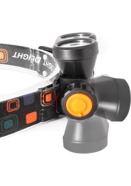 2led Güçlü Far Akıllı Gece Balıkçılık Uyarı Far Kırmızı ve Beyaz Işık USB Şarj Ayarlanabilir Far (Yurt Dışından)