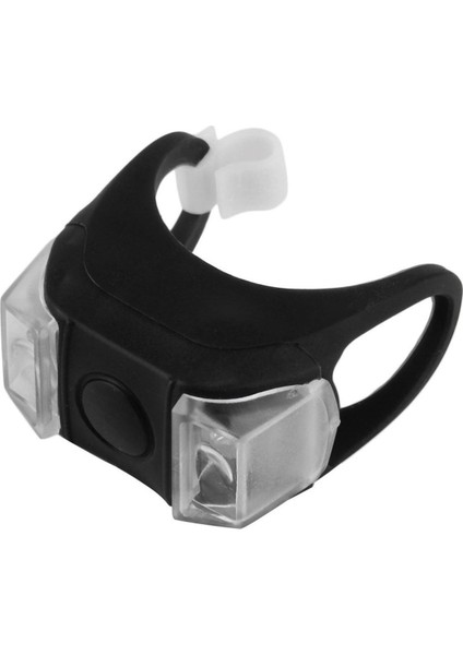 Adet Bisiklet Bisiklet Mtb LED Kurbağa Kafası Ön Lamba Uyarı Arka Flaş Işığı Siyah (Yurt Dışından)