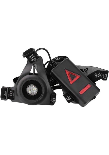 Dış Mekan Koşu Işıkları LED Gece Çalışan El Feneri USB Şarj Göğüs Lambası (Yurt Dışından)