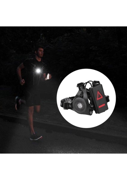 Dış Mekan Koşu Işıkları LED Gece Çalışan El Feneri USB Şarj Göğüs Lambası (Yurt Dışından) fiyatları