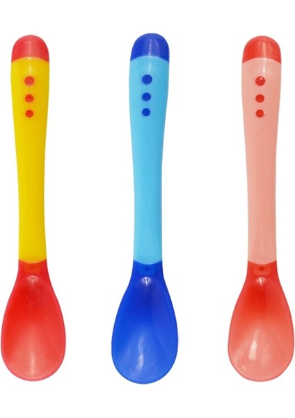 Bebek Sıcaklık Değişimi Kaşık Sıcaklık Algılama Kaşık Bebek Yumuşak Kafa Iki Renkli Güvenlik Algılama Kaşık Rastgele Renk (Yurt Dışından) fırsatları
