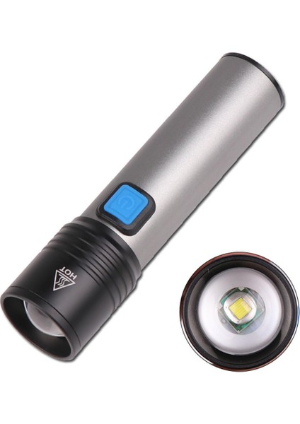Lumiparty Taşınabilir 15000LM T6 Dış Mekan Malzemeleri Için LED USB Şarj Edilebilir El Feneri (Yurt Dışından)