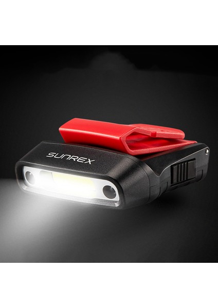 Sunreı Cob LED Kapak Işık Parmak Sensörü Şapka Kafa El Feneri, Gri (Yurt Dışından)