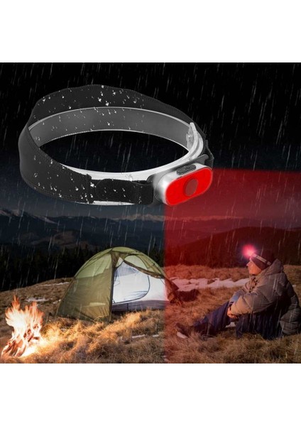 Far USB Şarj Su Geçirmez Mini LED Kafa Işık Açık Kamp Balıkçılık Için Meşaleler El Feneri (Yurt Dışından) fiyatları