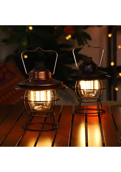 2400MAH Kamp Fener Retro Çok Fonksiyonlu Dış Mekan Su Geçirmez Aydınlatma Lambası (Yurt Dışından) fiyatları