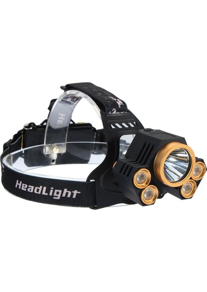 Spor Hayatının Tadını Çıkarın 90000LM Elfeland 5x T6 LED USB Şarj Edilebilir Far Başkanı Işık Torch El Feneri (Yurt Dışından)