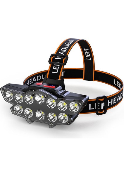 12LED Kafaya Monte Açık Far Kamp Far Balıkçılık Yürüyüş Projektör Madenci Lambası 2400 Mah Süper Aydınlatma El Feneri (Yurt Dışından) fiyatları