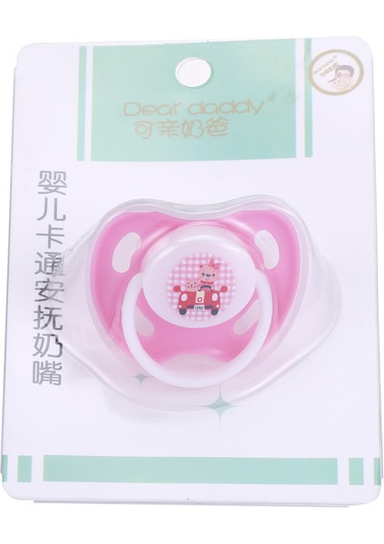 Bebeğin Emzik Silikon Yuvarlak Kafa Düz Kafa Uyku Emzik Askısı Toz Kapağı Emzik (Yurt Dışından)