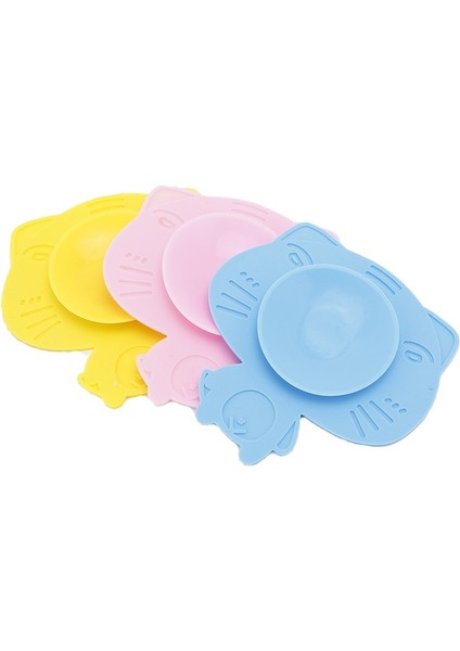 1 Adet Vantuz Bebek Kase Placemat Düz Renk Silikon Yemek Takımı Seti Placemat Çift Taraflı Vantuz (Yurt Dışından) modelleri