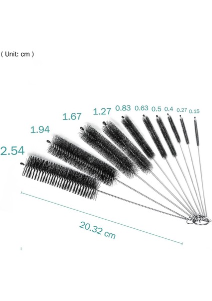 Şişe Brushbottle Temizleme Fırçaları Temizleme Fırçası Temizleyici Dar Boyunlu Şişeler Bardak Kanca ile 10 Adet Set (Yurt Dışından) modelleri