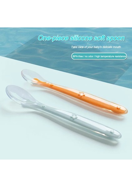 Yıldız Trompet Silikon Kaşık Bebek Tamamlayıcı Gıda Besleme Kaşığı/çocuk Tamamlayıcı Gıda Besleme Küçük Kaşık (Yurt Dışından) modelleri