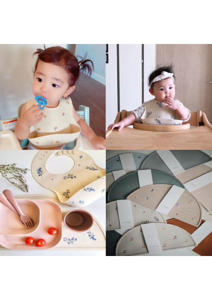 Baskı Çocuk Önlükleri Su Geçirmez Yumuşak Silikon Besleme Malzemesi Sevimli Desen Çocuklar Kız (Yurt Dışından) modelleri