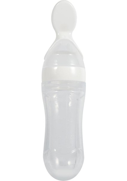 2019 Sıcak Satış 90 ml Güzel Güvenlik Bebek Bebek Silikon Kaşıkla Besleme Besleyici Gıda Pirinç Tahıl Şişesi En Iyi Hediye (Yurt Dışından)