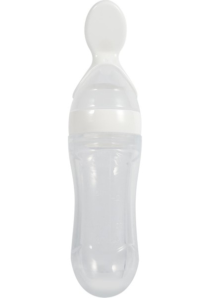 2019 Sıcak Satış 90 ml Güzel Güvenlik Bebek Bebek Silikon Kaşıkla Besleme Besleyici Gıda Pirinç Tahıl Şişesi En Iyi Hediye (Yurt Dışından) fiyatları