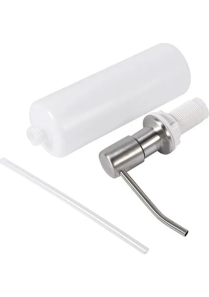 Gümüş-Mutfak Lavabo Sabunluk Fırçalanmış Sabun Şişesi Banyo Elle Pres Sabun Şişesi Mutfak Aksesuarları 300 ml (Yurt Dışından) modelleri