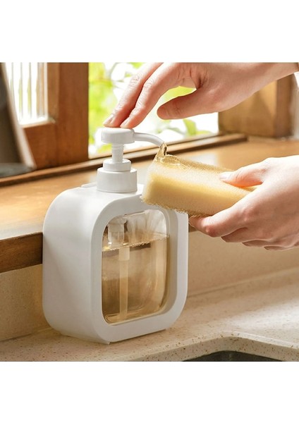 300 Ml-Şeffaf Dağıtıcı Şişe Basit Kare Şeffaf Itme Tipi Losyon Boş Şişe Seyahat Taşınabilir El Sıvı Sabunluk (Yurt Dışından) modelleri