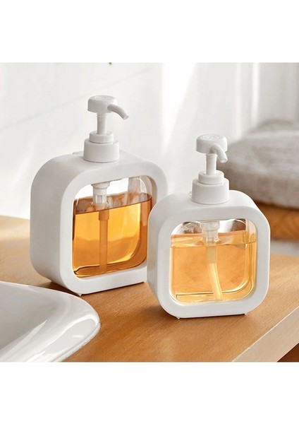 300 Ml-Şeffaf Dağıtıcı Şişe Basit Kare Şeffaf Itme Tipi Losyon Boş Şişe Seyahat Taşınabilir El Sıvı Sabunluk (Yurt Dışından) fırsatları
