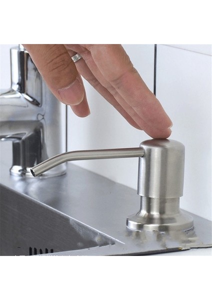 Sabunluk Pompa Kafası Uzatma Tüpü Kiti Lavabo Dahili 304 Paslanmaz Çelik Mutfak Lavabo Banyo Aksesuarları (Yurt Dışından) modelleri