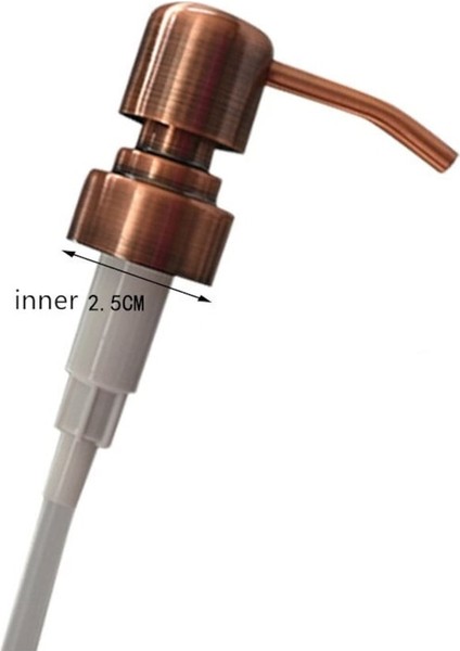 Rose Gold-1pc 304 Paslanmaz Çelik Pompa Memesi Mutfak Lavabo Sıvı Sabunluk Siyah/altın/gül Altın (Yurt Dışından)