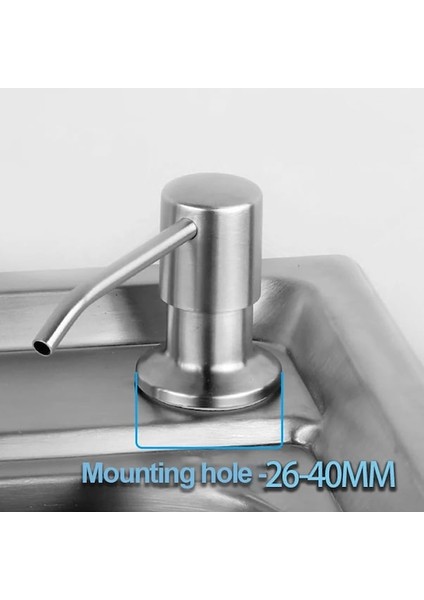 Krom Gümüş-Mutfak Lavabo Uzatma Borusu Kiti Için Sabunluk Yedek Metal Lavaboya Monte Güverte Tezgahı Altında (Yurt Dışından) indirimleri