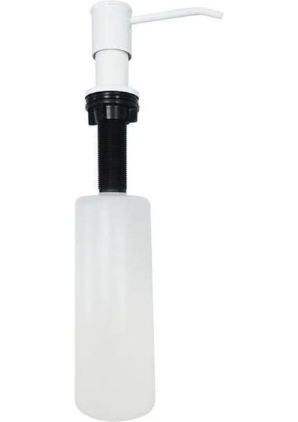 BEYAZ-500ML Içbükey ve Dışbükey Sıvı Sabunluk, Paslanmaz Çelik Sabunluk, Banyo Mutfak Lavabo Ankastre Sabunluk (Yurt Dışından)