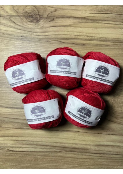 Cotton Ip 50 gr Örgü Ip Premium Amigurumi Ipi Punch (Panç) Baby Soft 5li