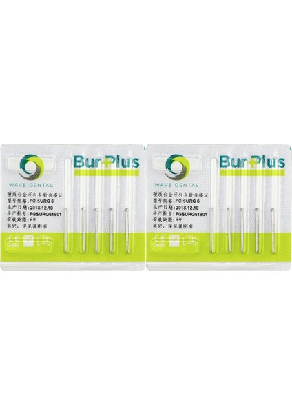 Wave Dental Cerrahi Karbür Burslar Yuvarlak Sürtünme Kavraması Prima Fg Surg 6 (Yurt Dışından)